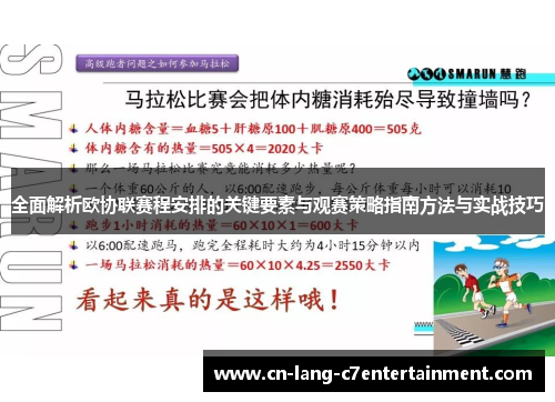 全面解析欧协联赛程安排的关键要素与观赛策略指南方法与实战技巧 全面解析欧协联赛程安排的关键要素与观赛策略指南方法与实战技巧